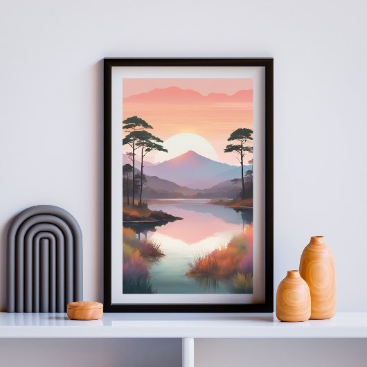 Gouden Dageraad Reflecties Poster