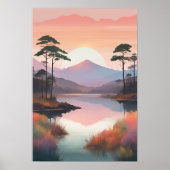 Gouden Dageraad Reflecties Poster (Voorkant)