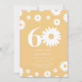 Gouden Daisy 60ste verjaardag uitnodiging (Voorkant)