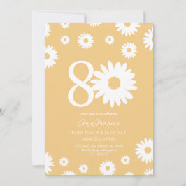 Gouden Daisy 80ste verjaardag uitnodiging