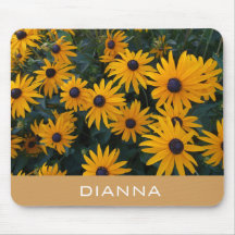 gouden daisy bloemen, voeg jouw naam toe