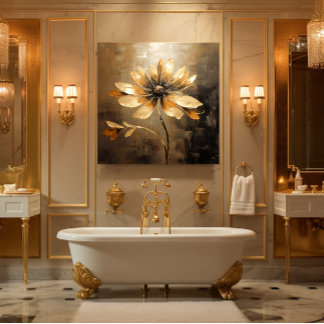 Gouden Daisy Canvas Afdruk