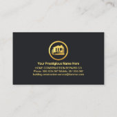 Gouden Dak Handyman Gereedschap Verf Splatter Visitekaartje (Achterkant)