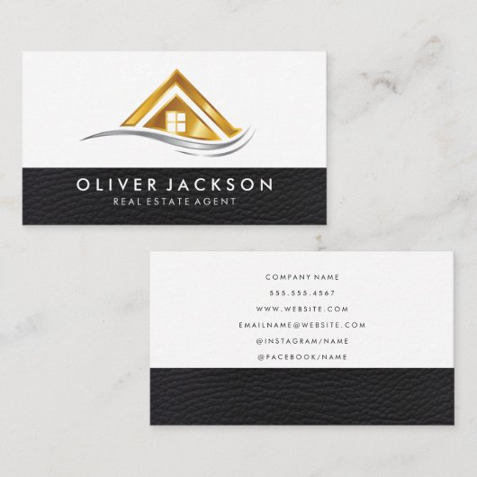 Gouden dak Metallic | Onroerend goed Visitekaartje