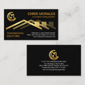 Gouden dakbedekking gebouw visitekaartje (Voorkant / Achterkant)