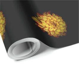 Gouden Daliapapier Cadeaupapier