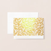 Gouden Damask 60e verjaardag Gepersonaliseerde HGC Folie Kaarten (Met envelop)