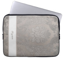 Gouden Damask Electronics Bag met Initialen of Naa