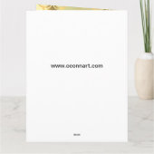 Gouden damask fotosjabloon zoet zestien kaart (Achterkant)