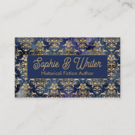 gouden Damask Historische Fictie Auteur Visitekaartje