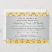 Gouden Damast, 50ste huwelijksjubileum Kaart (Achterkant)