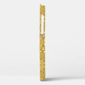 Gouden Damast Barok Bloemen Patroon Case-Mate iPhone Case (Achterkant / Links)