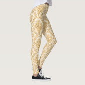 Gouden Damast Bloem Leggings (Rechts)