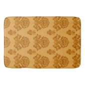 Gouden Damast Bloempatroon Badmat (Voorkant)
