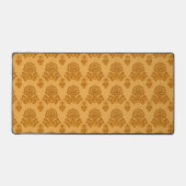 Gouden Damast Bloempatroon Bureaumat (Voorkant)