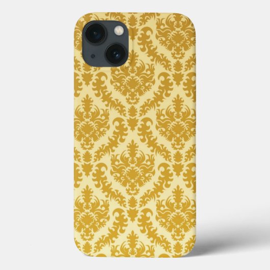 Gouden damast Case-Mate iPhone case (Achterkant)
