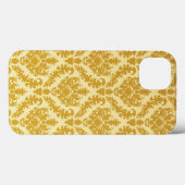 Gouden damast Case-Mate iPhone case (Achterkant (horizontaal))