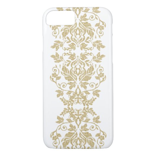 Gouden damast Elegantie Case-Mate iPhone Case (Achterkant)