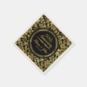 Gouden damast en gouden verdeler servet (Hoek)