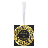 Gouden damast en hart decoratie (Rechts)