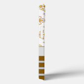 Gouden Damast en Strepen Persoonlijk Case-Mate iPhone Case (Achterkant / Rechts)