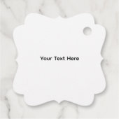 Gouden Damast Fancy Favor Label (Achterkant)