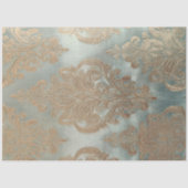 Gouden Damast, Getextureerd Effect, Mint Sage Gree Tissuepapier (Voorkant)