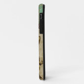 Gouden Damast Giraffen Monogram iPhone Hoesje (Achterkant/links)