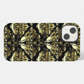 Gouden Damast iPhone Hoesje (Achterkant horizontaal)