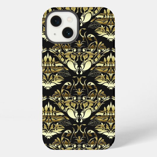 Gouden Damast iPhone Hoesje (Achterkant)
