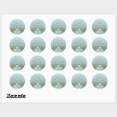 Gouden Damast & Juweel Quinceanera Sticker (Vel)