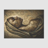 Gouden Damast Muze Decoupage Tissuepapier (Voorkant)