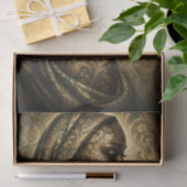 Gouden Damast Muze Decoupage Tissuepapier (Geschenk)
