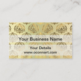Gouden damast patroon visitekaartje