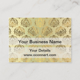 Gouden damast patroon visitekaartje