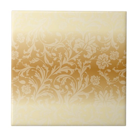 Gouden Damast Tegeltje (Voorkant)