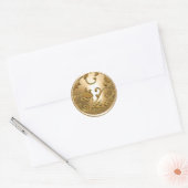 Gouden Damasten Envelope Zegel (Envelop)