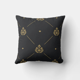 Gouden Damastpatroon Kussen