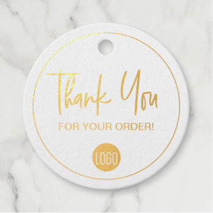 "Gouden Dankbaarheid" - Luxe Kraft Business Bedank Bedankjes Labels