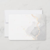 Gouden dankbaarheid: Modern Elegance Blank Bedankkaart (Achterkant)
