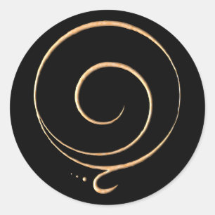 Gouden Dankbaarheid  Ronde Sticker
