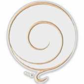Gouden Dankbaarheid  Sticker (Voorkant)