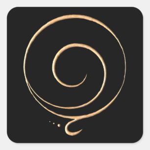 Gouden Dankbaarheid  Vierkante Sticker