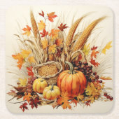 Gouden Dankbaarheidsmedaille: Foliage en Bloemen Kartonnen Onderzetters (Voorkant)