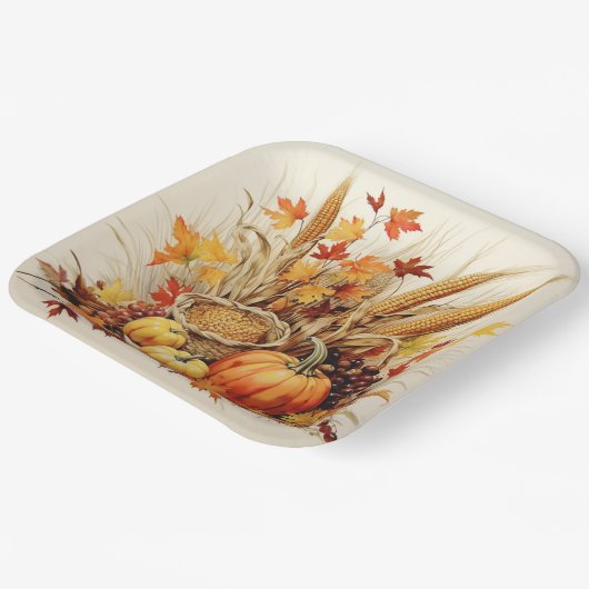 Gouden Dankbaarheidsmedaille: Foliage en Bloemen Papieren Bordje (Gebogen)