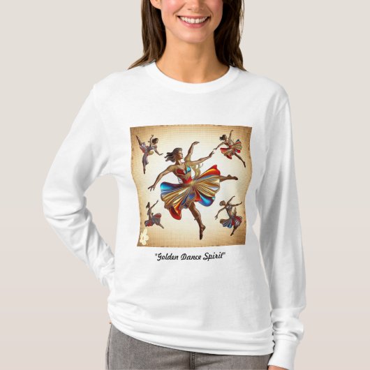 "Gouden Dans Geest" T-shirt (Voorkant)