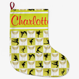 GOUDEN DANSER ANGEL GEPERSONALISEERDE KERSTKOUS GROTE KERSTSOK