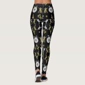 Gouden Danser Patroon Home Decor Leggings (Achterkant)
