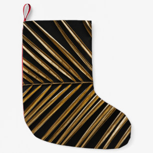 Gouden Datum Palmblad: Zwart Minimalistisch Kleine Kerstsok