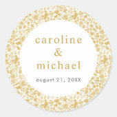  gouden dduizeligheid ronde sticker (Voorkant)